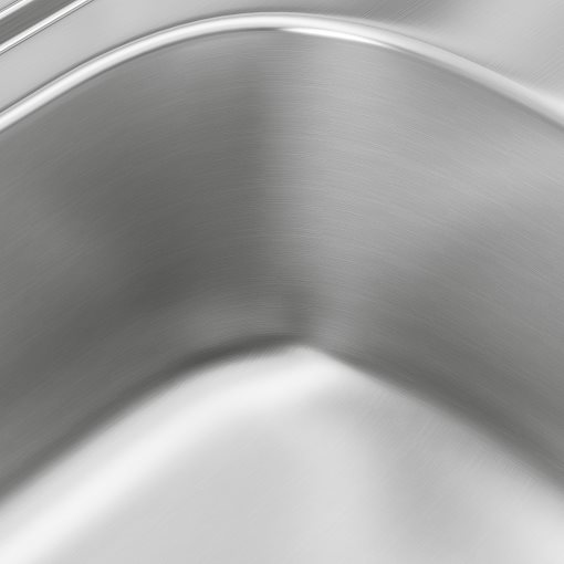 FYNDIG, ένθετος νεροχύτης 1 γούρνα με επιφάνεια αποστράγγισης, 70x50 cm, 091.581.85