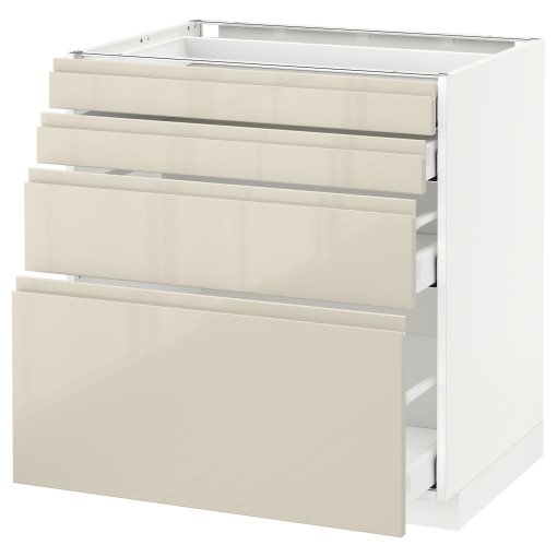 METOD/MAXIMERA, base cabinet 4 fronts/4 drawers, 091.682.31