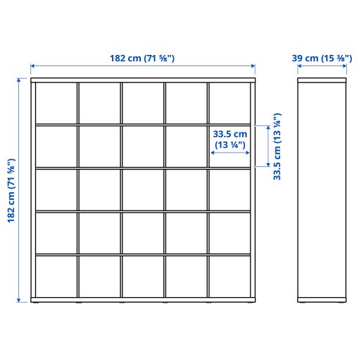 KALLAX, shelving unit with 10 inserts, 091.976.05