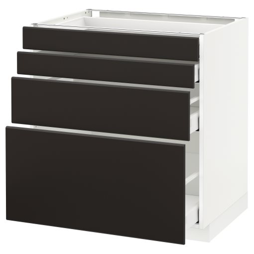 METOD/MAXIMERA, base cabinet 4 fronts/4 drawers, 092.131.39