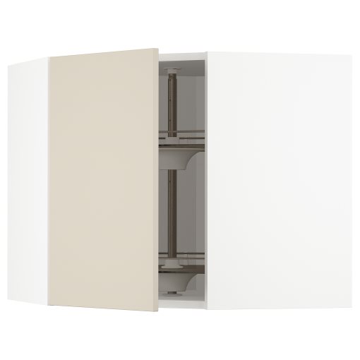METOD, corner wall cabinet with carousel, 68x60 cm, 094.265.36