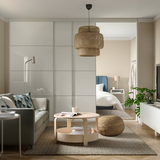 SKYTTA/FARVIK, sliding door combination, 301x240 cm, 094.779.17