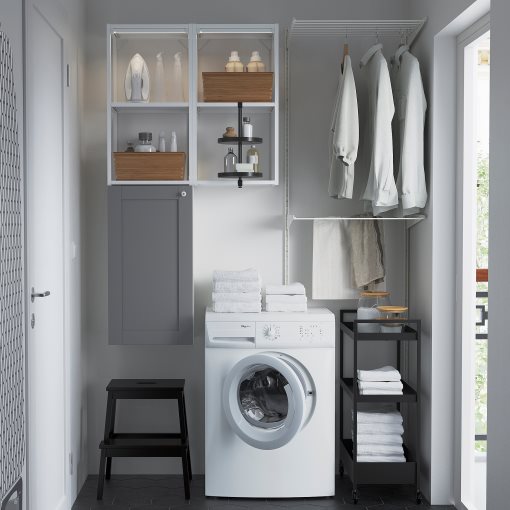 ENHET, wall storage combination, 80x32x150 cm, 094.802.36