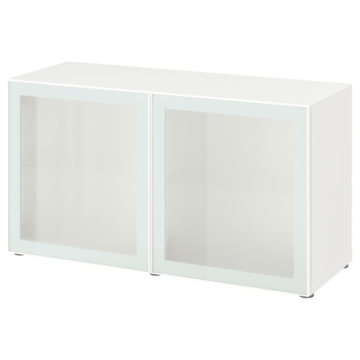 BESTÅ, shelf unit with doors, 120x42x64 cm, 094.892.27