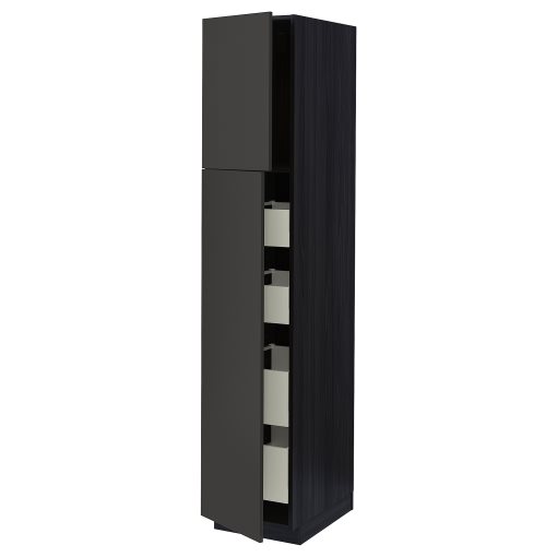 METOD/MAXIMERA, high cabinet with 2 doors/4 drawers, 40x60x200 cm, 094.989.48