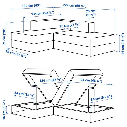 JÄTTEBO, chaise longue modules, 095.111.29