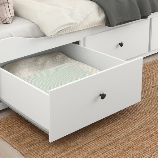 HEMNES, day-bed with 3 drawers/2 mattresses, 80x200 cm, 095.215.00