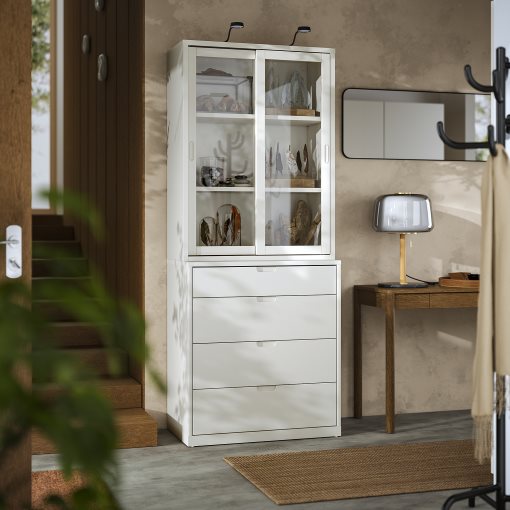 TONSTAD, σύνθεση αποθήκευσης με συρτάρια, 82x47x206 cm, 095.478.83