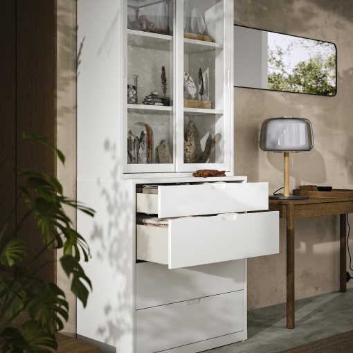 TONSTAD, σύνθεση αποθήκευσης με συρτάρια, 82x47x206 cm, 095.478.83