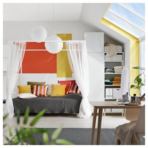 VITARNA, σκελετός κρεβατιού με ουρανό, 140x200 cm, 095.561.27