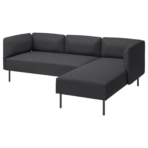 LILLEHEM, 3-seat modular sofa w chaise longue, 095.638.49
