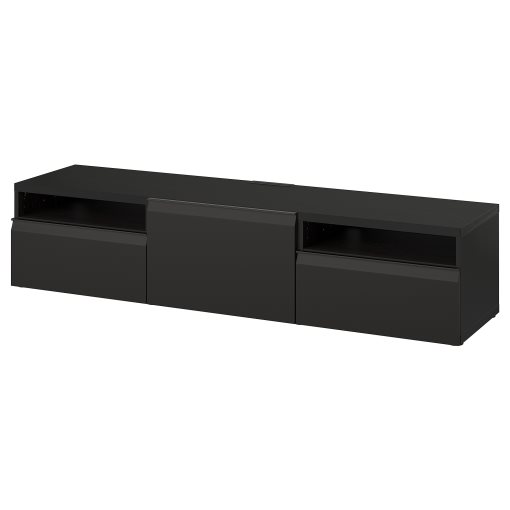 BESTÅ, έπιπλο TV με πόρτα/συρτάρια με μαλακό κλείσιμο, 180x42x39 cm, 095.689.17
