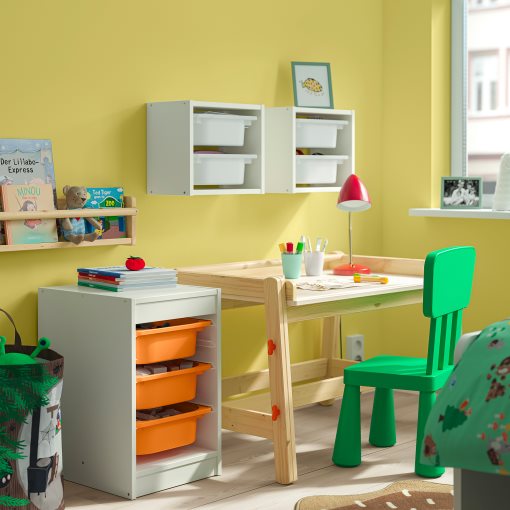 TROFAST, σύνθεση αποθήκευσης με κουτιά, 34x44x56 cm, 095.732.21