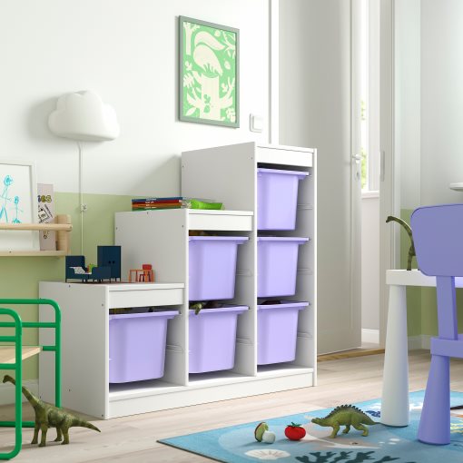 TROFAST, storage combination with boxes, 99x44x94 cm, 095.733.20