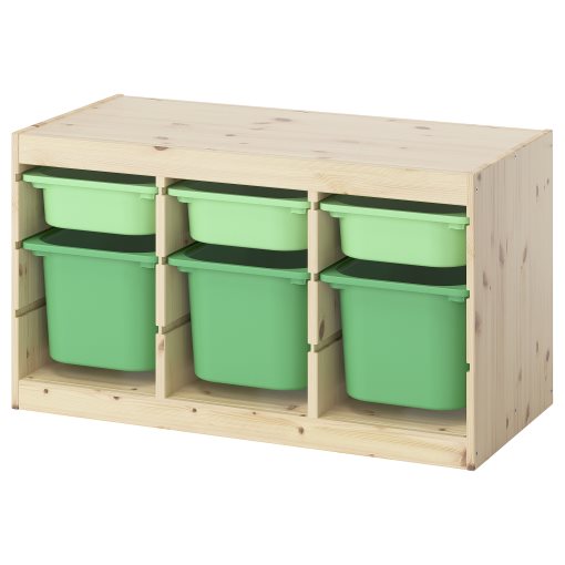 TROFAST, σύνθεση αποθήκευσης με κουτιά, 93x44x52 cm, 095.749.18