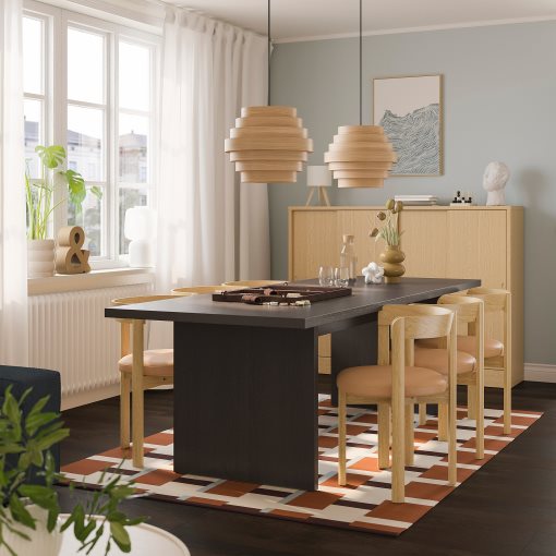 BERGSHYTT/STOCK, τραπέζι και 6 καρέκλες, 240x93 cm, 096.084.14