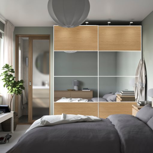 PAX, wardrobe with sliding doors, 200x66x236 cm, 096.088.81