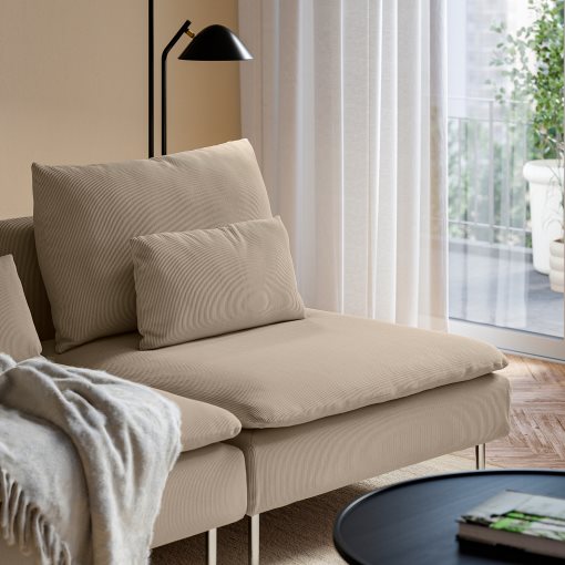 SÖDERHAMN, 3-seat sofa with open end, 096.221.08