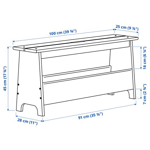 PINNTORP/PERJ, table with 2 chairs and bench, 096.269.36