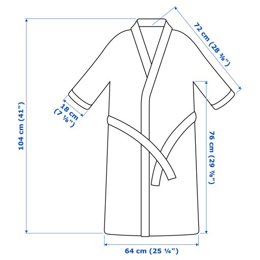 ROCKÅN, bath robe, S/M, 103.919.27