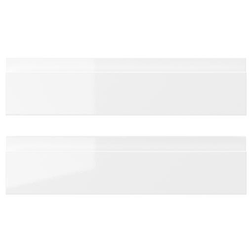 VOXTORP, drawer front/high-gloss 2 pack, 40x10 cm, 103.974.96