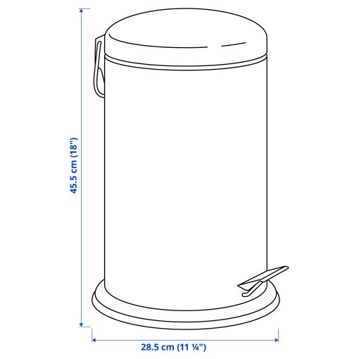 MJÖSA, pedal bin, 104.228.44
