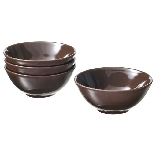 FÄRGKLAR, bowl/glossy 4 pack, 12 cm, 104.854.26