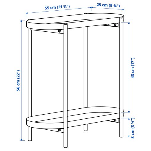 OLIVBLAD, plant stand in/outdoor, 56 cm, 104.866.47