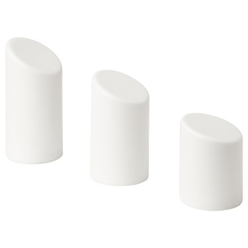 ÄDELLÖVSKOG, block candle with built-in LED light source in/out, set of 3, 105.202.55