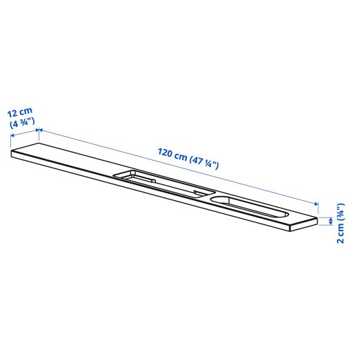 MITTZON, plug-in module, 120x12 cm, 105.312.68