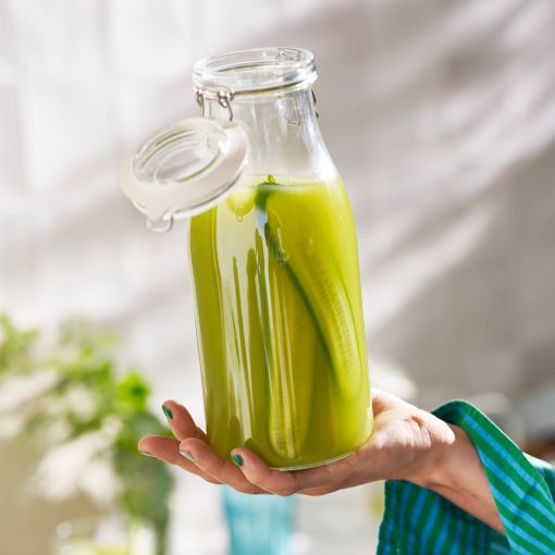 KORKEN, βάζο σε σχήμα μπουκαλιού με καπάκι, 1 l, 105.413.66