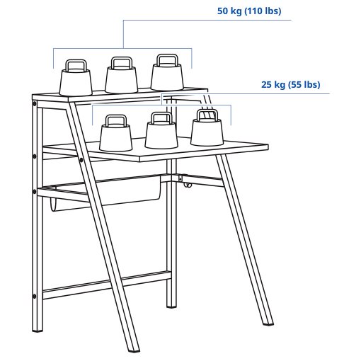 MITTPLAN, desk, 80x60 cm, 105.494.28