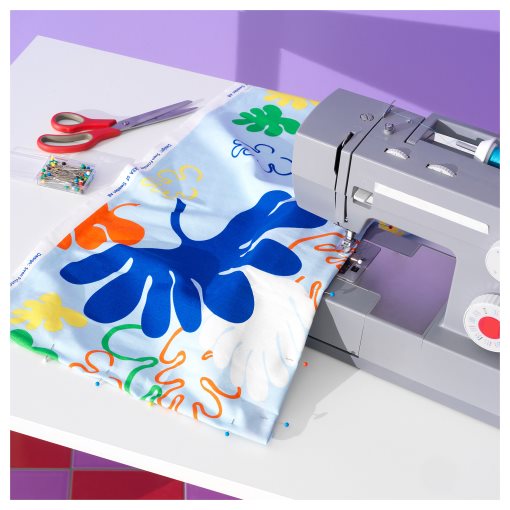 KRYPKORNELL, pre-cut fabric/leaf pattern, 150x300 cm, 105.552.16