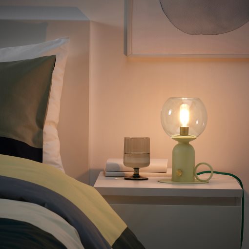 ÅSKMULLER, επιτραπέζιο φωτιστικό συμβατό με ροοστάτη, 24 cm, 105.782.70