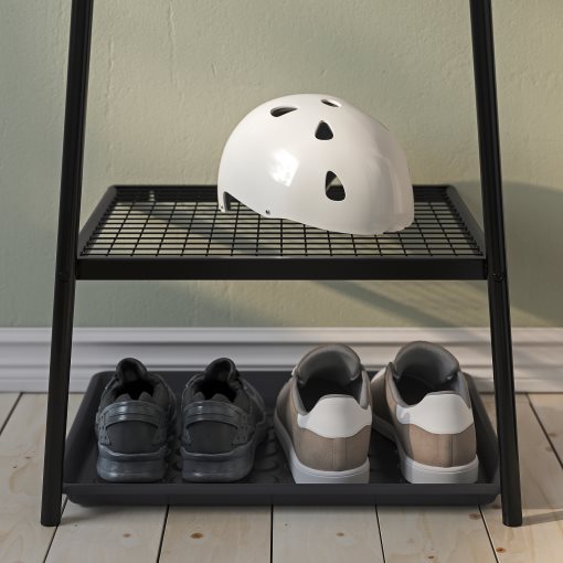 ÄLGANÄS, clothes rack with shoe storage, 46x39x166 cm, 105.858.88
