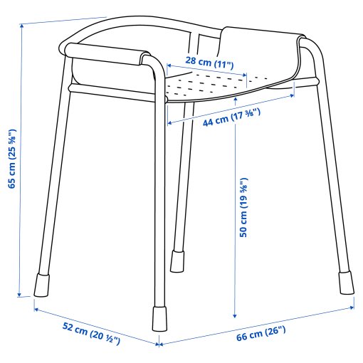BÄSINGEN, κάθισμα ντουζ, 105.959.67