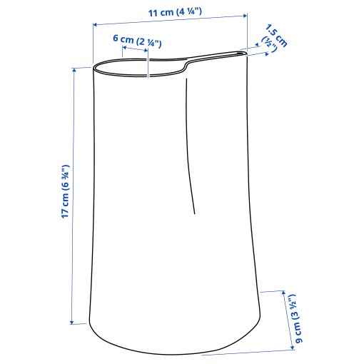 CHILIFRUKT, vase/watering can, 17 cm, 105.977.92