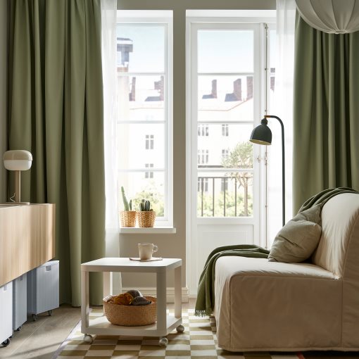 BENGTA, κουρτίνα με τρέσα/πλήρους συσκότισης, 1 τεμ. 210x300 cm, 106.021.66