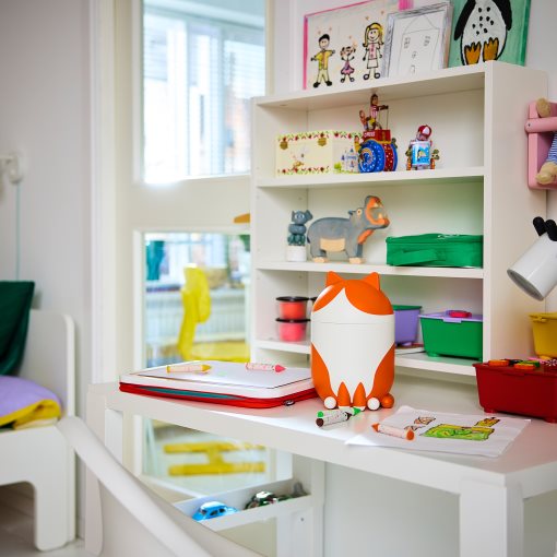 GREJSIMOJS, storage with lid cat-shaped, 106.036.46