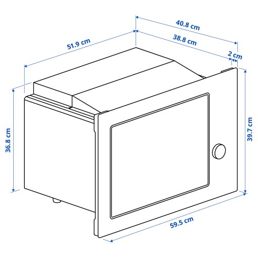 SPJUTBO, built-in microwave/grill function, IKEA 500, 106.140.51