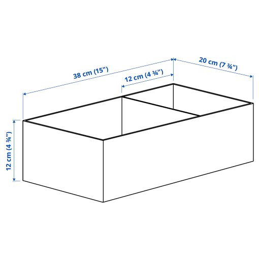 SKUBB, κουτί σετ 3 τεμ. 20x38x12 cm, 106.305.84