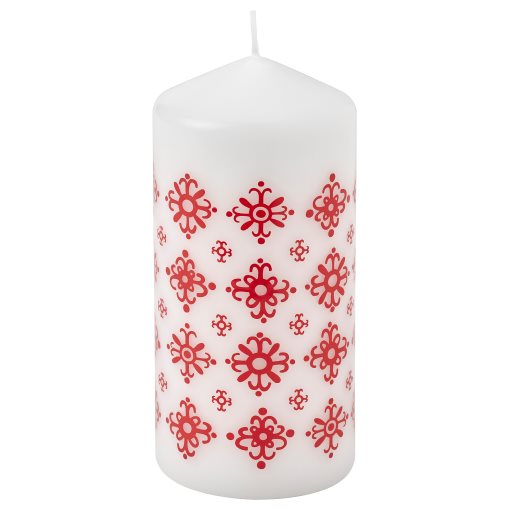 VINTERFINT, unscented pillar candle, 14 cm, 106.307.20