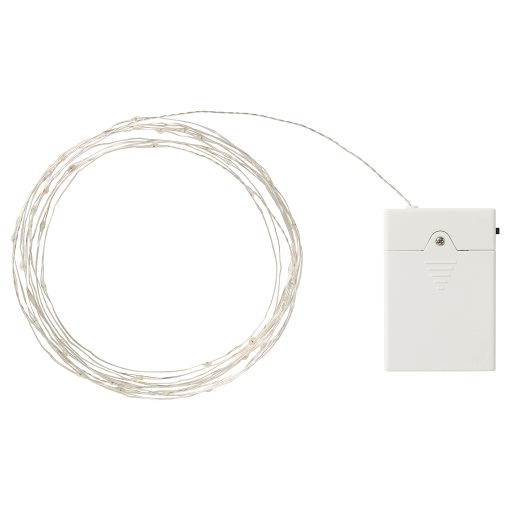 STRÅLA, lighting chain with built-in LED light source/battery-operated, 106.335.54