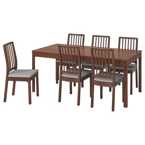 EKEDALEN/EKEDALEN, τραπέζι και 6 καρέκλες, 192.214.50