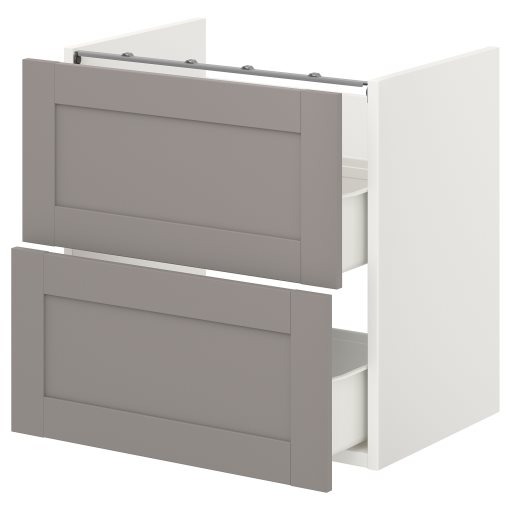 ENHET, base cabinet for washbasin with 2 drawers, 193.223.45