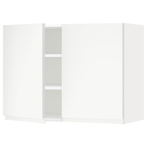 METOD, wall cabinet with shelves/2 doors, 80x60 cm, 194.596.30