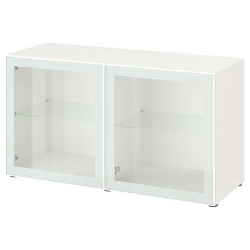 BESTÅ, shelf unit with doors, 120x42x64 cm, 194.892.22