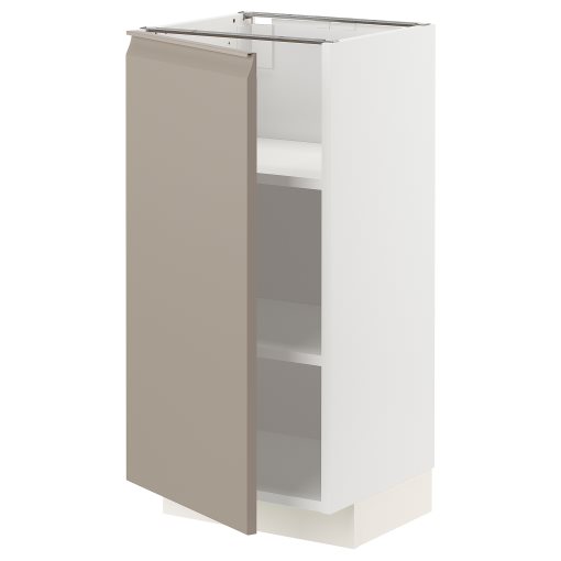 METOD, base cabinet with shelves, 40x37 cm, 194.920.45