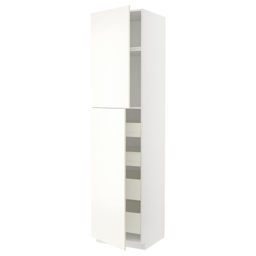 METOD, high cabinet with 2 doors/4 drawers, 60x60x240 cm, 195.070.37