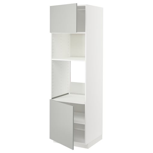 METOD, high cabinet for oven/microwave with 2 doors/shelves, 60x60x200 cm, 195.380.53